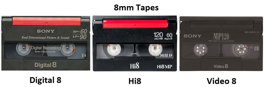 8mm tapes
